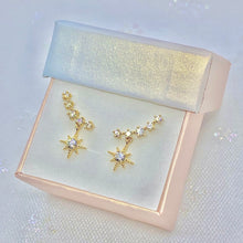Load image into Gallery viewer, Bright Star Gold Earrings
