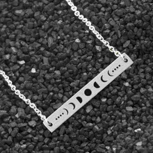 Load image into Gallery viewer, Moon Silver Necklace
